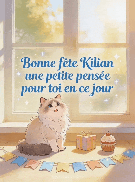 Bonne fête Kilian - Bonne fete kilian chat