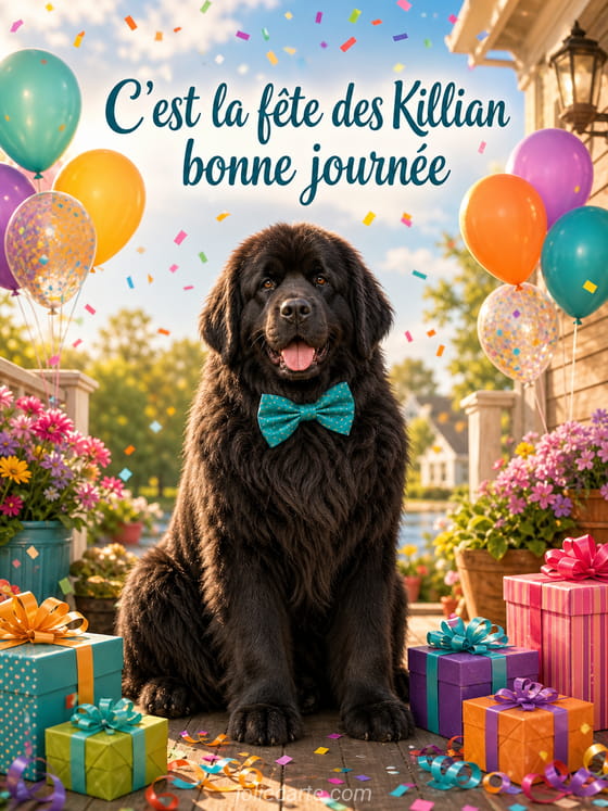 Carte bonne fête Killian