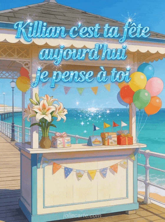 Bonne fête Killian - Carte bonne fete killian gratuite
