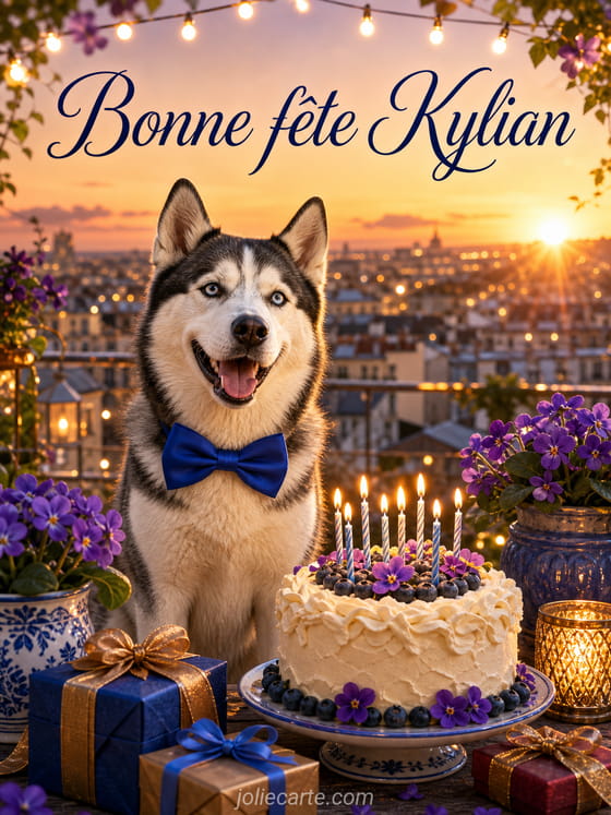 Carte bonne fête Kylian