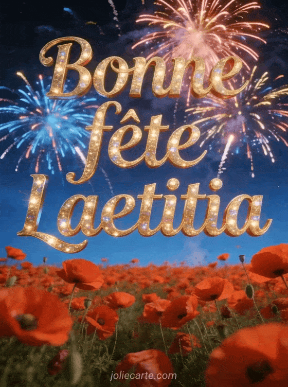 Bonne fête Laetitia - Laetitia bonne fete image