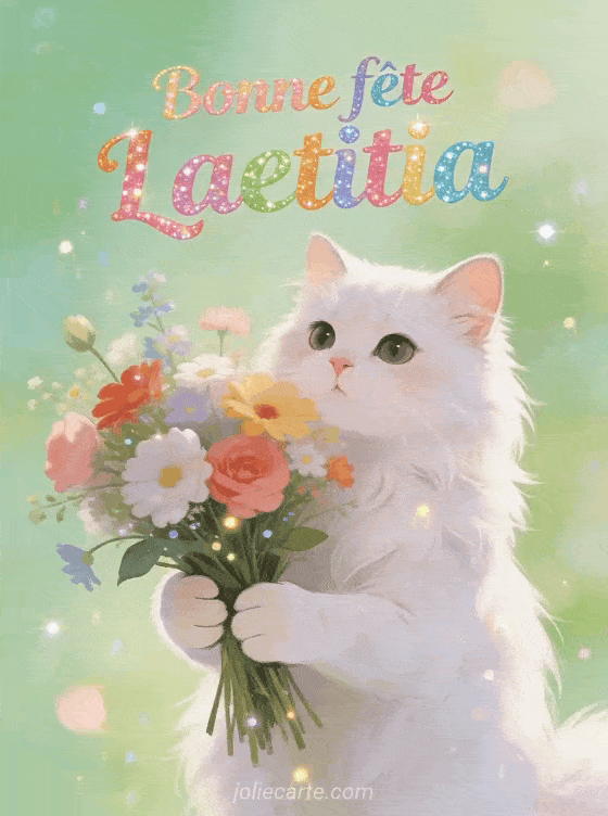 Bonne fête Laetitia - Laetitia gif bonne fete