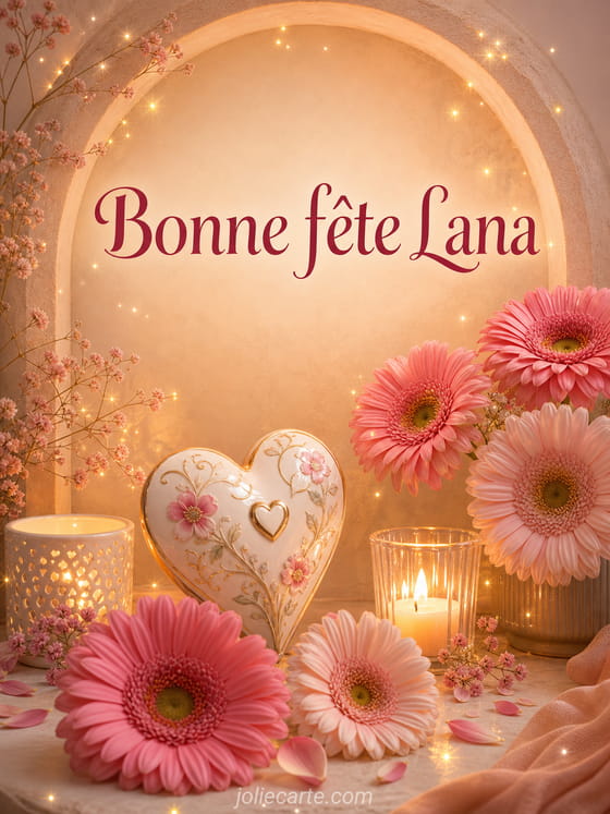 Carte bonne fĂȘte Lana
