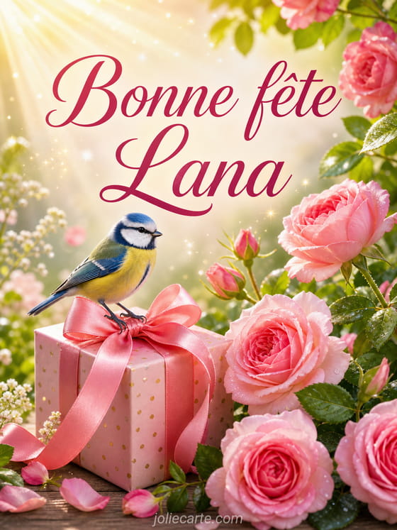 Carte bonne fĂȘte Lana