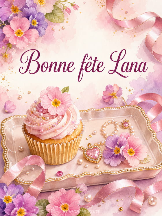 Carte bonne fĂȘte Lana