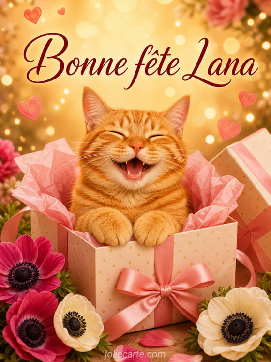Carte bonne fĂȘte Lana