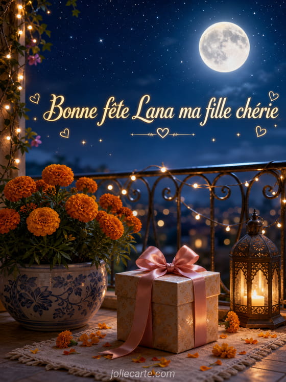 Carte bonne fĂȘte Lana