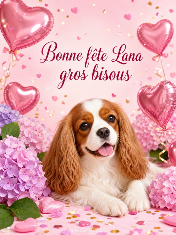 Carte bonne fĂȘte Lana