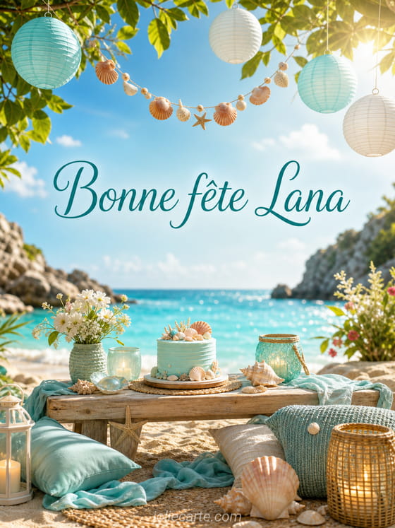 Carte bonne fĂȘte Lana