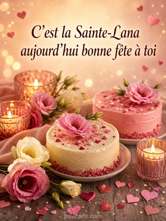 Carte bonne fĂȘte Lana