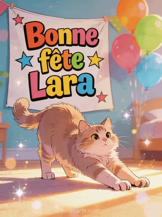 Bonne fête Lara - Lara gif bonne fete
