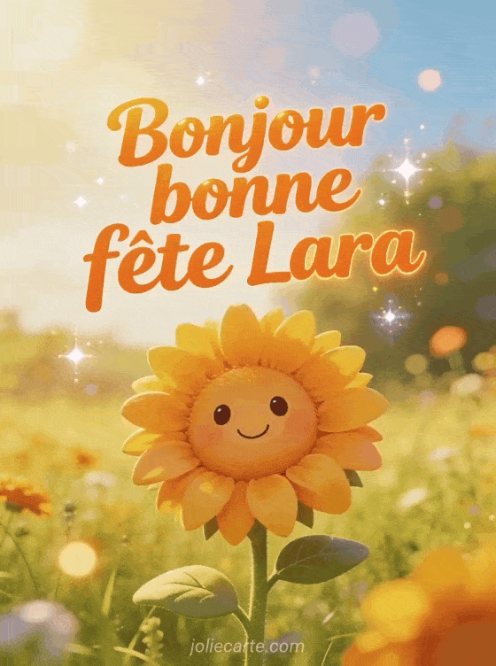 Bonne fête Lara - Lara image de bonne fete gratuite