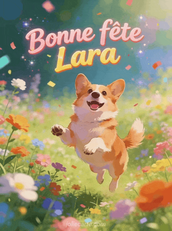 Bonne fête Lara - Lara gif bonne fete gratuit