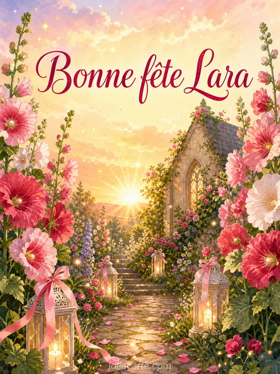 Carte bonne fĂȘte Lara
