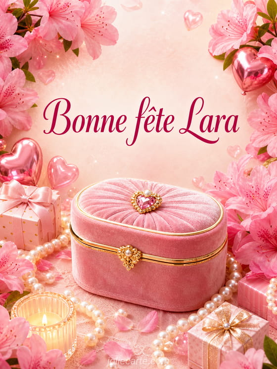 Carte bonne fĂȘte Lara