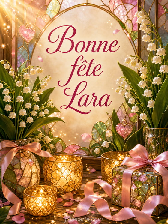 Carte bonne fĂȘte Lara