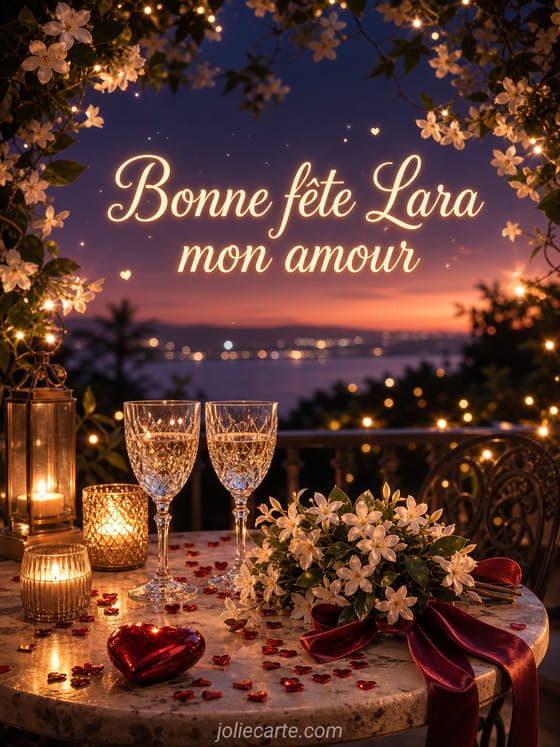 Carte bonne fĂȘte Lara