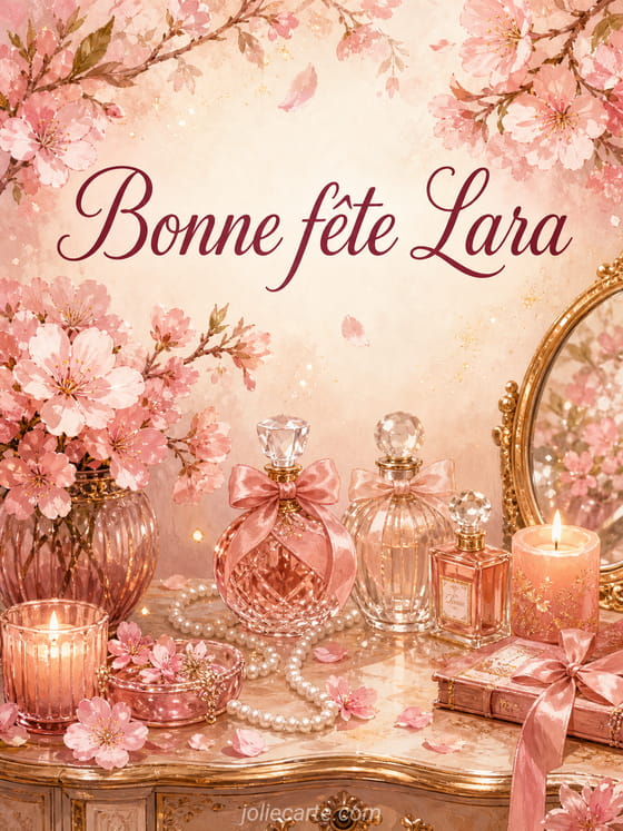 Carte bonne fĂȘte Lara