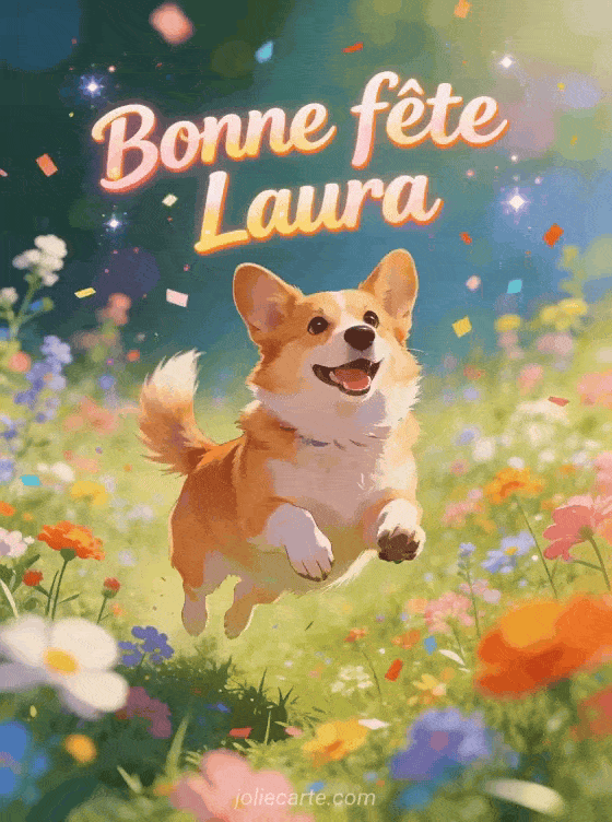 Bonne fête Laura - Laura gif bonne fete gratuit