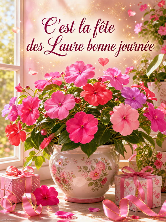 Carte bonne fête Laure