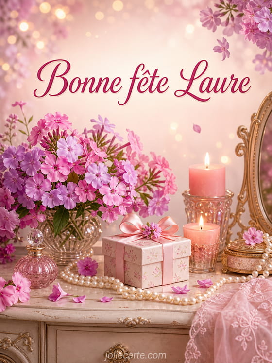 Carte bonne fête Laure