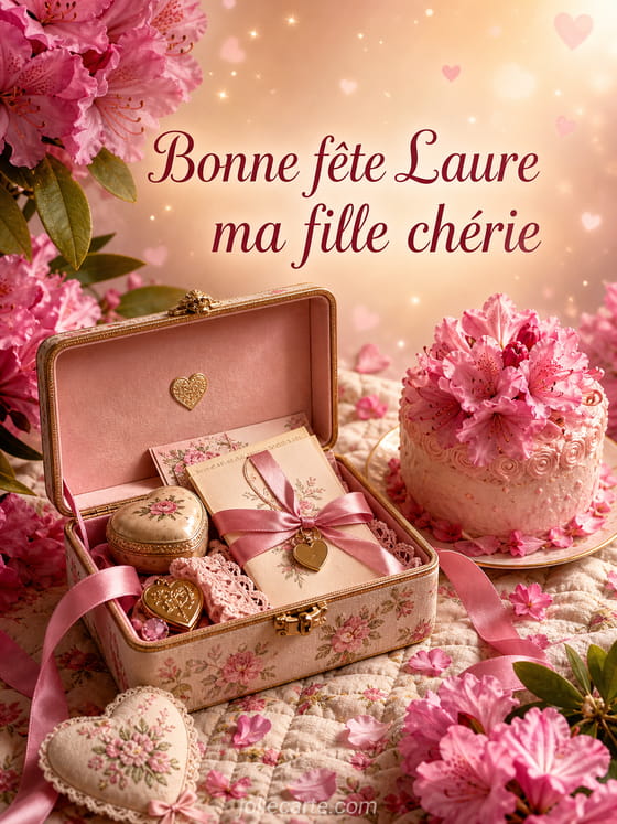Carte bonne fête Laure