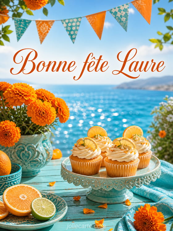 Carte bonne fête Laure