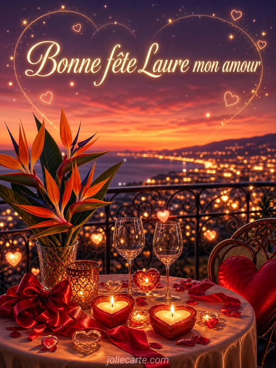 Carte bonne fête Laure