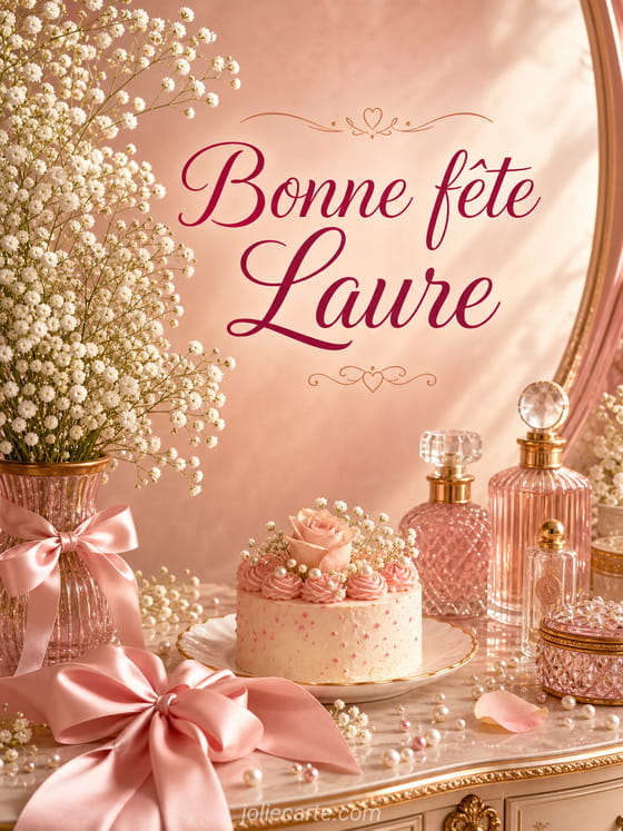 Carte bonne fête Laure