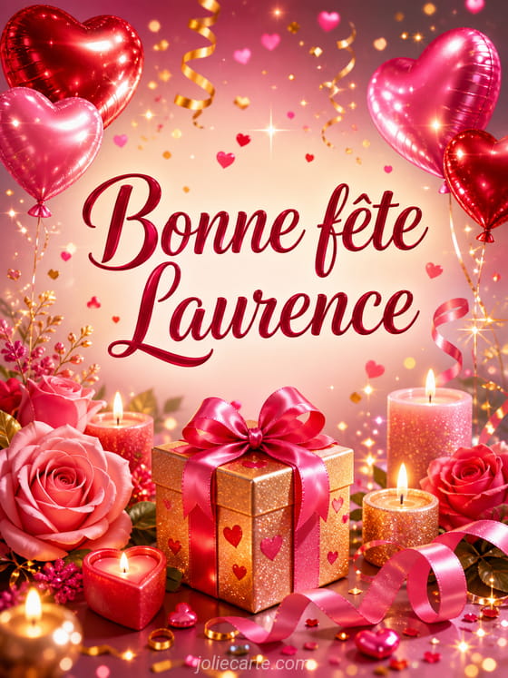Carte bonne fête Laurence
