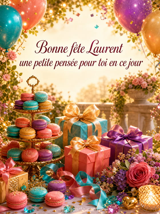 Carte bonne fĂȘte Laurent