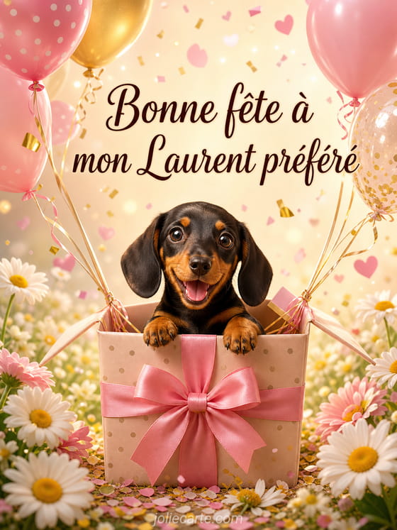 Carte bonne fête Laurent