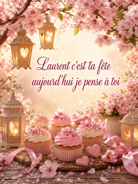 Carte bonne fête Laurent