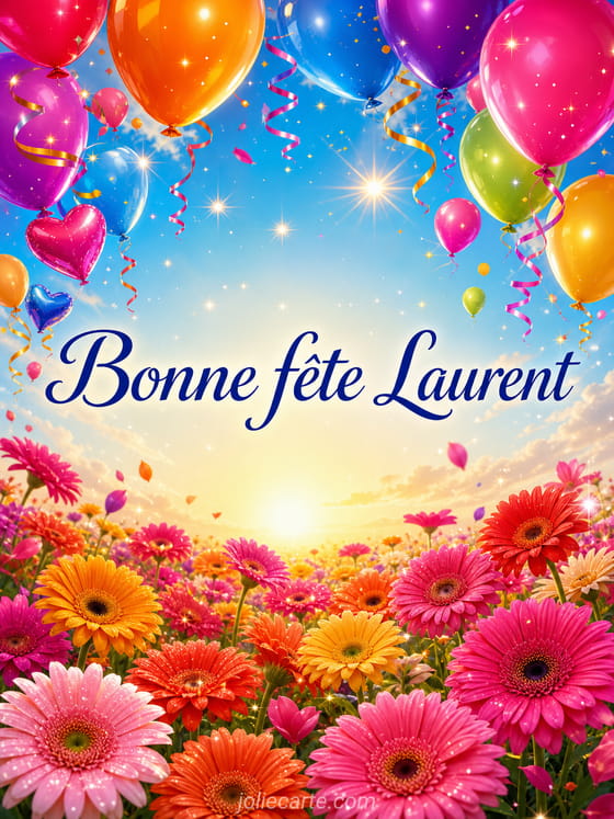 Carte bonne fête Laurent