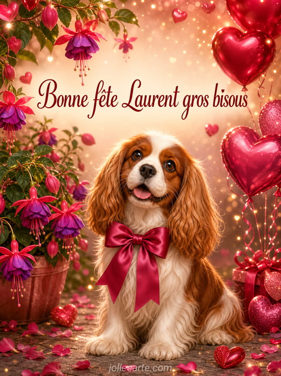 Carte bonne fête Laurent