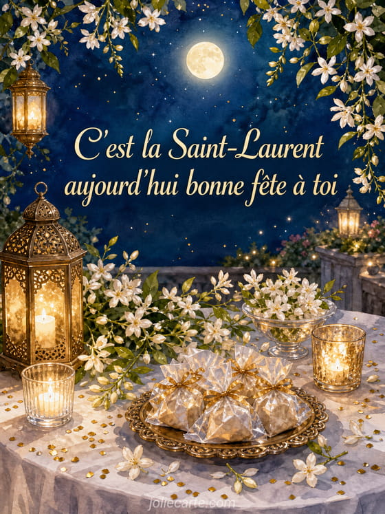 Carte bonne fête Laurent