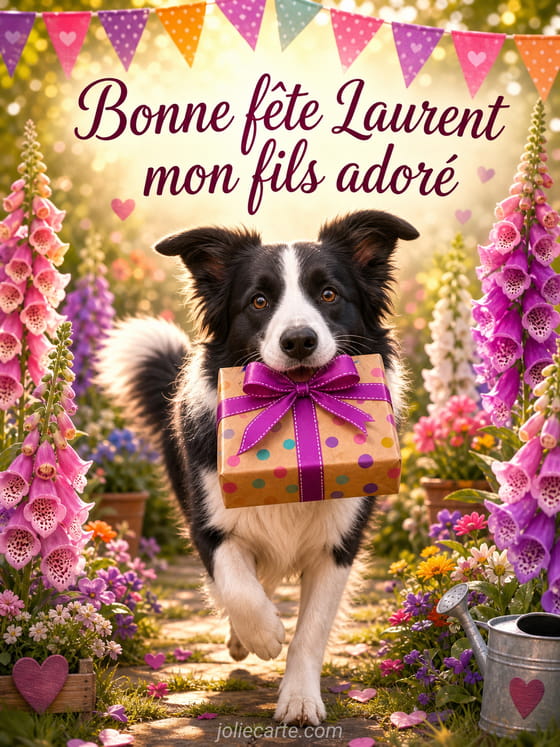 Carte bonne fête Laurent
