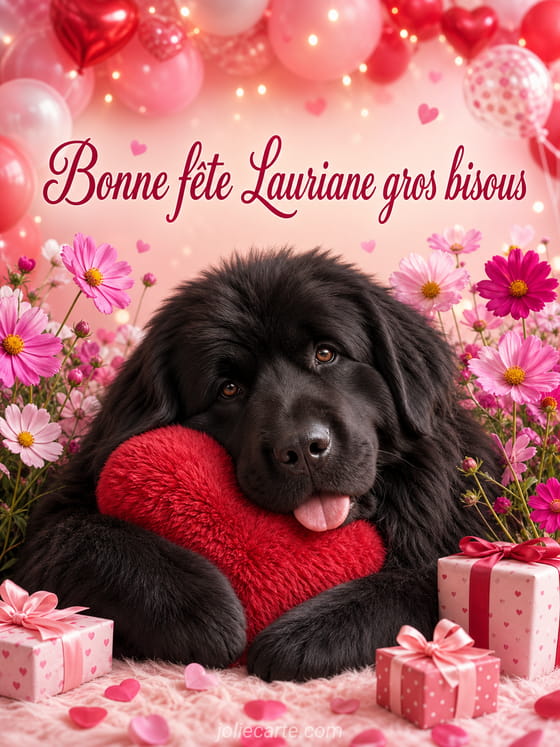 Carte bonne fĂȘte Lauriane