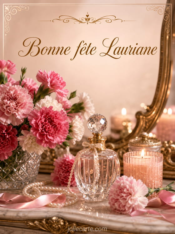 Carte bonne fĂȘte Lauriane
