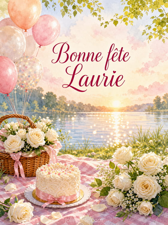 Carte bonne fĂȘte Laurie