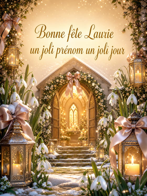 Carte bonne fĂȘte Laurie