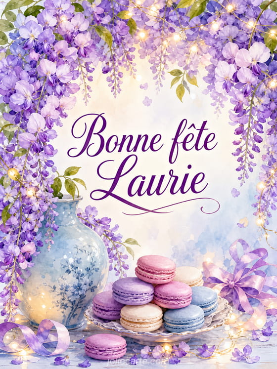 Carte bonne fĂȘte Laurie