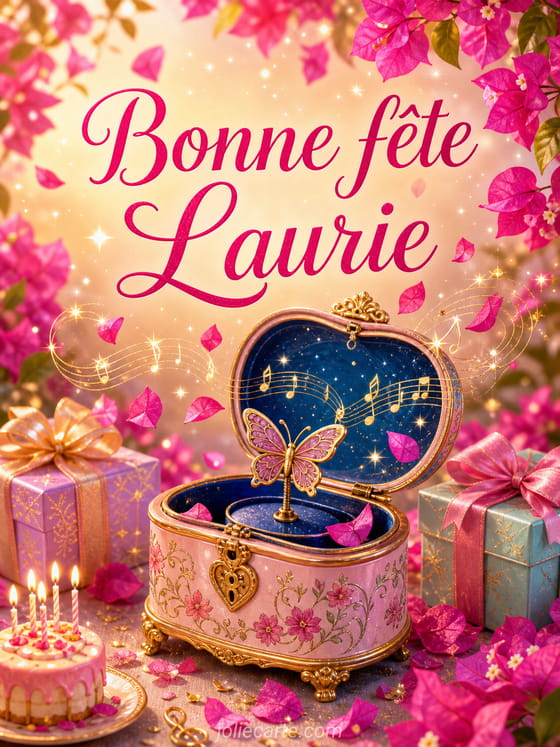 Carte bonne fĂȘte Laurie