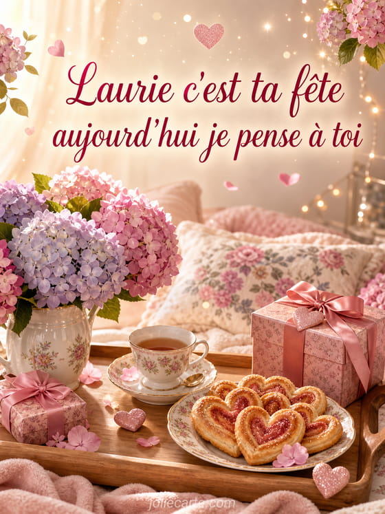 Carte bonne fĂȘte Laurie