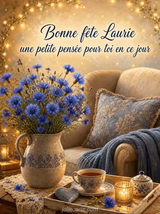 Carte bonne fĂȘte Laurie