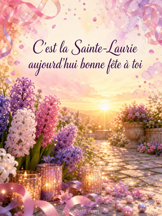 Carte bonne fĂȘte Laurie