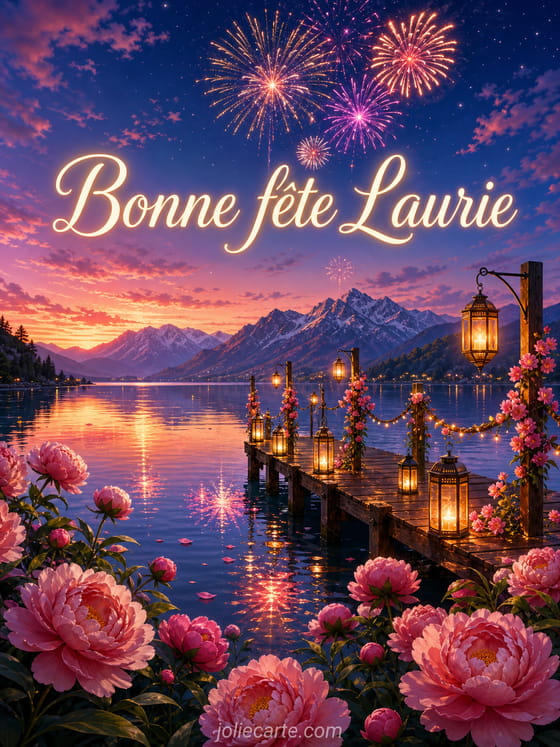 Carte bonne fĂȘte Laurie