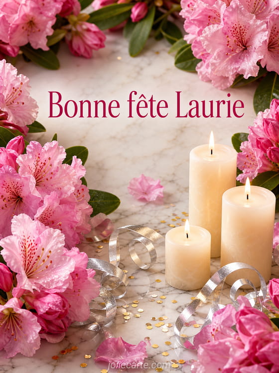 Carte bonne fĂȘte Laurie