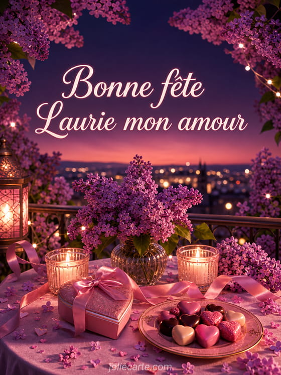 Carte bonne fĂȘte Laurie