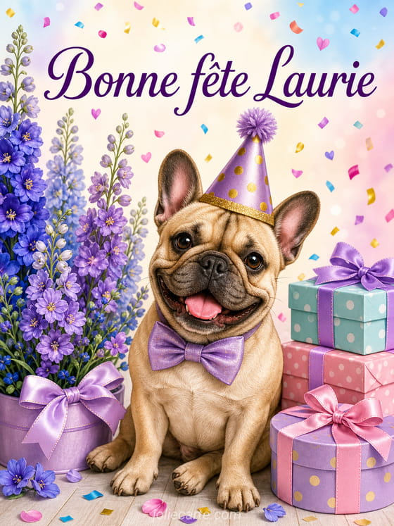 Carte bonne fĂȘte Laurie